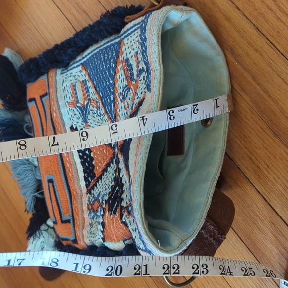 Free People embroidered crossbody bag with leather strap - Picture 15 of 15